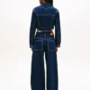 Krótka kurtka jeansowa z zamkiem Tommy Jeans Krótka kurtka jeansowa z zamkiem Tommy Jeans
