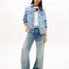 Kurtka dżinsowa Tommy Jeans w stylu postarzanym