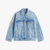 Kurtka dżinsowa Tommy Jeans w stylu postarzanym