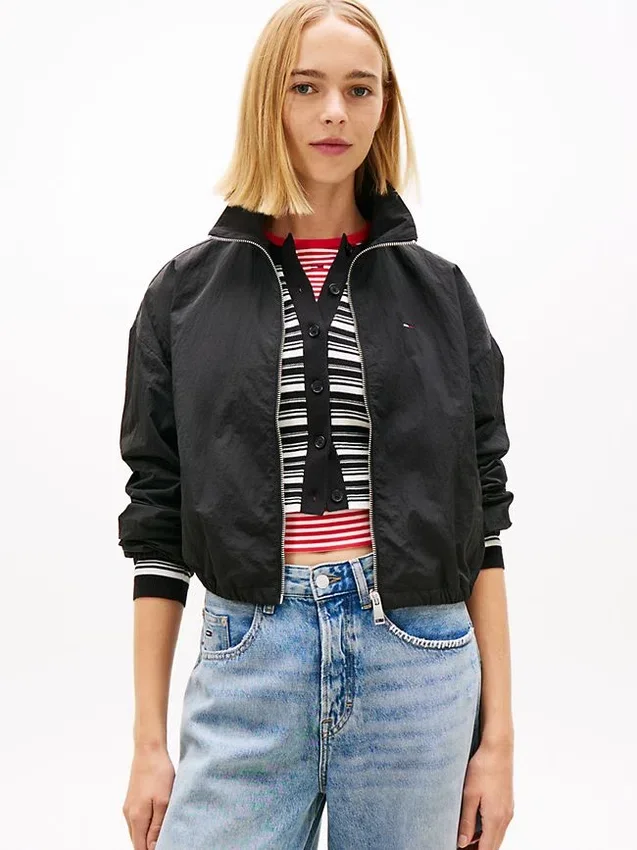 Kurtka Tommy Jeans z zamkiem błyskawicznym, wodoodporna Kurtka Tommy Jeans z zamkiem błyskawicznym, wodoodporna