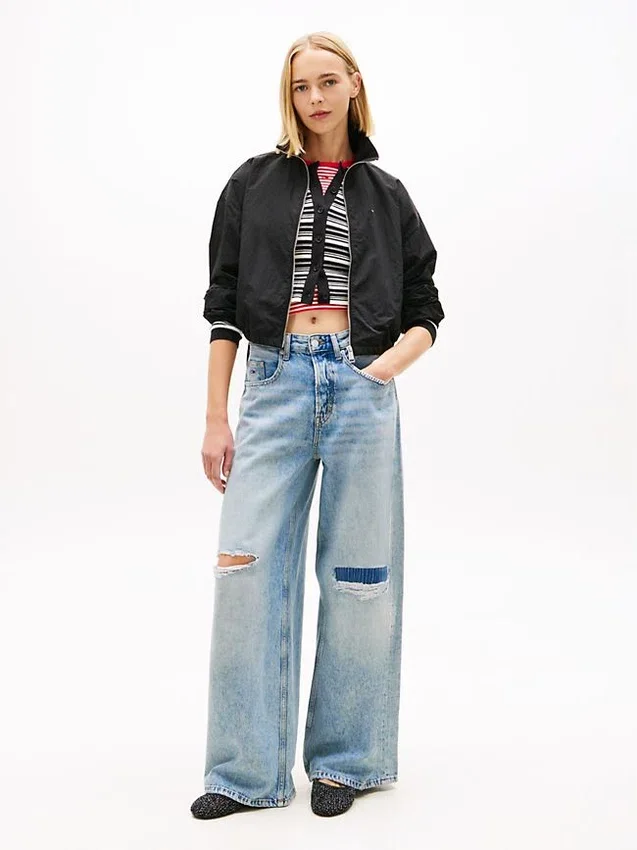 Kurtka Tommy Jeans z zamkiem błyskawicznym, wodoodporna Kurtka Tommy Jeans z zamkiem błyskawicznym, wodoodporna