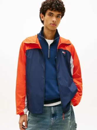 Kurtka z kapturem Tommy Jeans Ripstop