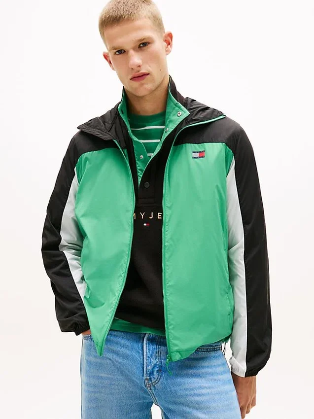 Kurtka z kapturem Tommy Jeans Ripstop Kurtka z kapturem Tommy Jeans Ripstop