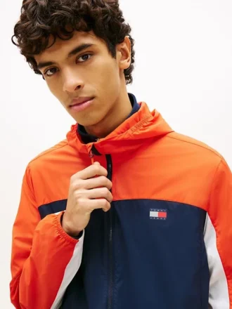 Kurtka z kapturem Tommy Jeans Ripstop