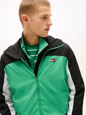 Kurtka z kapturem Tommy Jeans Ripstop
