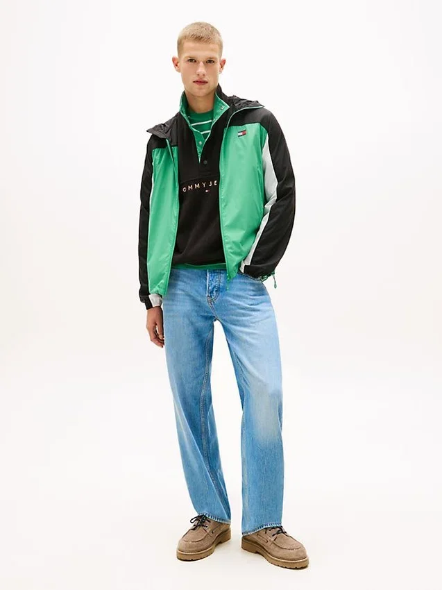 Kurtka z kapturem Tommy Jeans Ripstop Kurtka z kapturem Tommy Jeans Ripstop