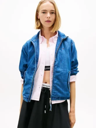 Kurtka z zamkiem Tommy Jeans Chambray