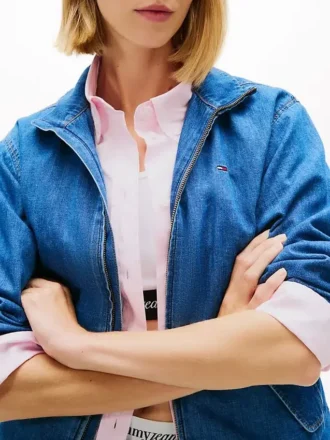 Kurtka z zamkiem Tommy Jeans Chambray