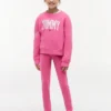 Legginsy dla dziewczynek z logo Tommy w stylu college’u
