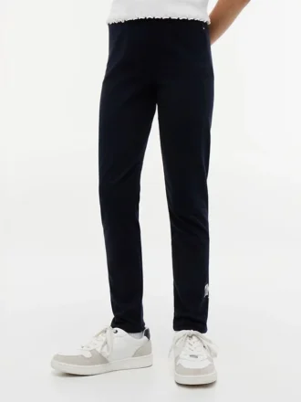 Legginsy dla dziewczynek z logo Tommy w stylu college’u
