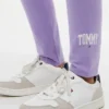 Legginsy dla dziewczynek z logo Tommy w stylu college’u