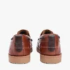 Lekkie skórzane buty żeglarskie z grubym bieżnikiem Lekkie skórzane buty żeglarskie z grubym bieżnikiem