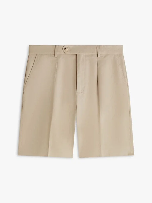Luźne szorty chino z mieszanki bawełny i lnu Luźne szorty chino z mieszanki bawełny i lnu