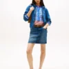 Mini spódniczka jeansowa Tommy Jeans z wysokim stanem