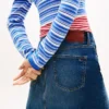Mini spódniczka jeansowa Tommy Jeans z wysokim stanem