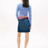 Mini spódniczka jeansowa Tommy Jeans z wysokim stanem