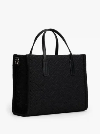 Mini torba z nylonu z monogramem i przeszyciami Mini torba z nylonu z monogramem i przeszyciami