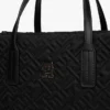 Mini torba z nylonu z monogramem i przeszyciami Mini torba z nylonu z monogramem i przeszyciami