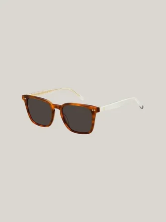 Nowoczesne okulary przeciwsłoneczne w stylu preppy o prostokątnym kształcie Nowoczesne okulary przeciwsłoneczne w stylu preppy o prostokątnym kształcie