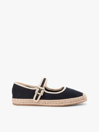 Płócienne espadryle typu mary jane