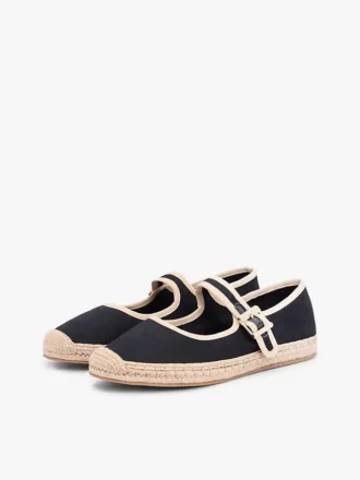 Płócienne espadryle typu mary jane