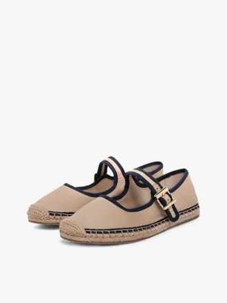 Płócienne espadryle typu mary jane