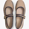 Płócienne espadryle typu mary jane Płócienne espadryle typu mary jane