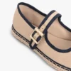 Płócienne espadryle typu mary jane Płócienne espadryle typu mary jane