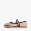 Płócienne espadryle typu mary jane Płócienne espadryle typu mary jane