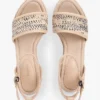 Sandały espadryle na koturnie z rafii Sandały espadryle na koturnie z rafii
