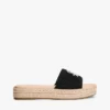 Sandały typu espadryle z haftowanym monogramem Sandały typu espadryle z haftowanym monogramem