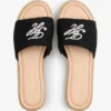 Sandały typu espadryle z haftowanym monogramem Sandały typu espadryle z haftowanym monogramem