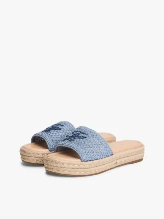 Sandały typu espadryle z monogramem