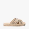 Sandały typu espadryle z rafii Sandały typu espadryle z rafii
