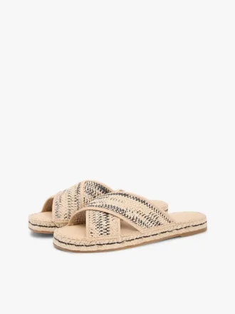 Sandały typu espadryle z rafii