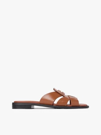 Skórzane sandały typu penny loafer