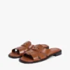 Skórzane sandały typu penny loafer Skórzane sandały typu penny loafer