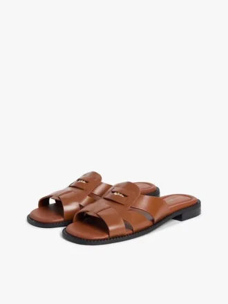 Skórzane sandały typu penny loafer