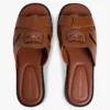 Skórzane sandały typu penny loafer Skórzane sandały typu penny loafer