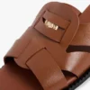 Skórzane sandały typu penny loafer Skórzane sandały typu penny loafer