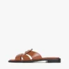 Skórzane sandały typu penny loafer Skórzane sandały typu penny loafer