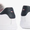 Skórzane trampki z paskami i podeszwą typu cupsole Skórzane trampki z paskami i podeszwą typu cupsole