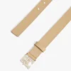 Skórzany pasek z klamrą z monogramem Skórzany pasek z klamrą z monogramem