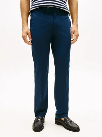 Spodnie chino New York Label o prostym kroju