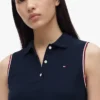 Sukienka polo bez rękawów z elastycznego piké Sukienka polo bez rękawów z elastycznego piké