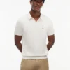 Sweter polo z krótkim rękawem