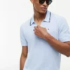 Sweter polo z krótkim rękawem i wykończeniem Sweter polo z krótkim rękawem i wykończeniem