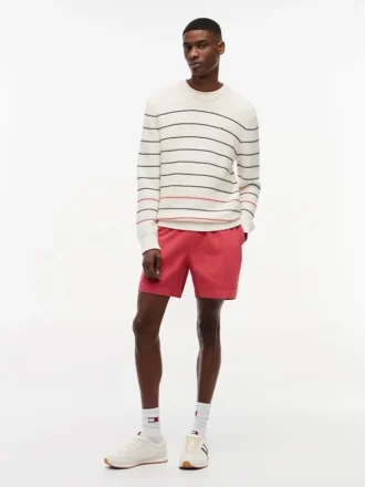 Sweter w paski Tommy Jeans o kroju slim fit
