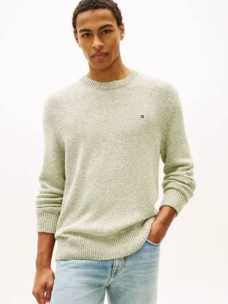Sweter z boucle o luźnym kroju