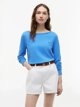 Sweter z dekoltem w łódkę